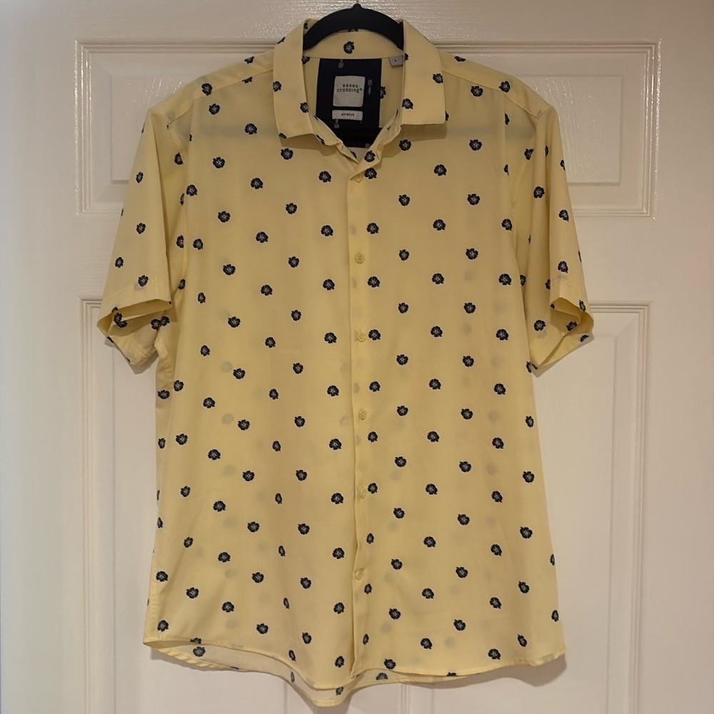 Essex Crossing Casual Floral Button Down Shirt Men’s Size Large